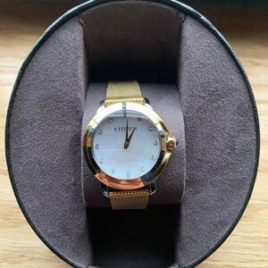 Citizen Eco-Drive Women's Ceci Diamond Accent Stainless Watch- Gold Toned